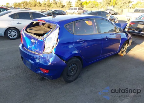 2012 Hyundai Accent Gs из США, поврежденный, VIN KMHCT5AEXCU024407